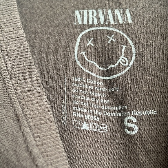 Closet close out! 🎉Nirvana t shirt size small brown. Final price. - Picture 3 of 4